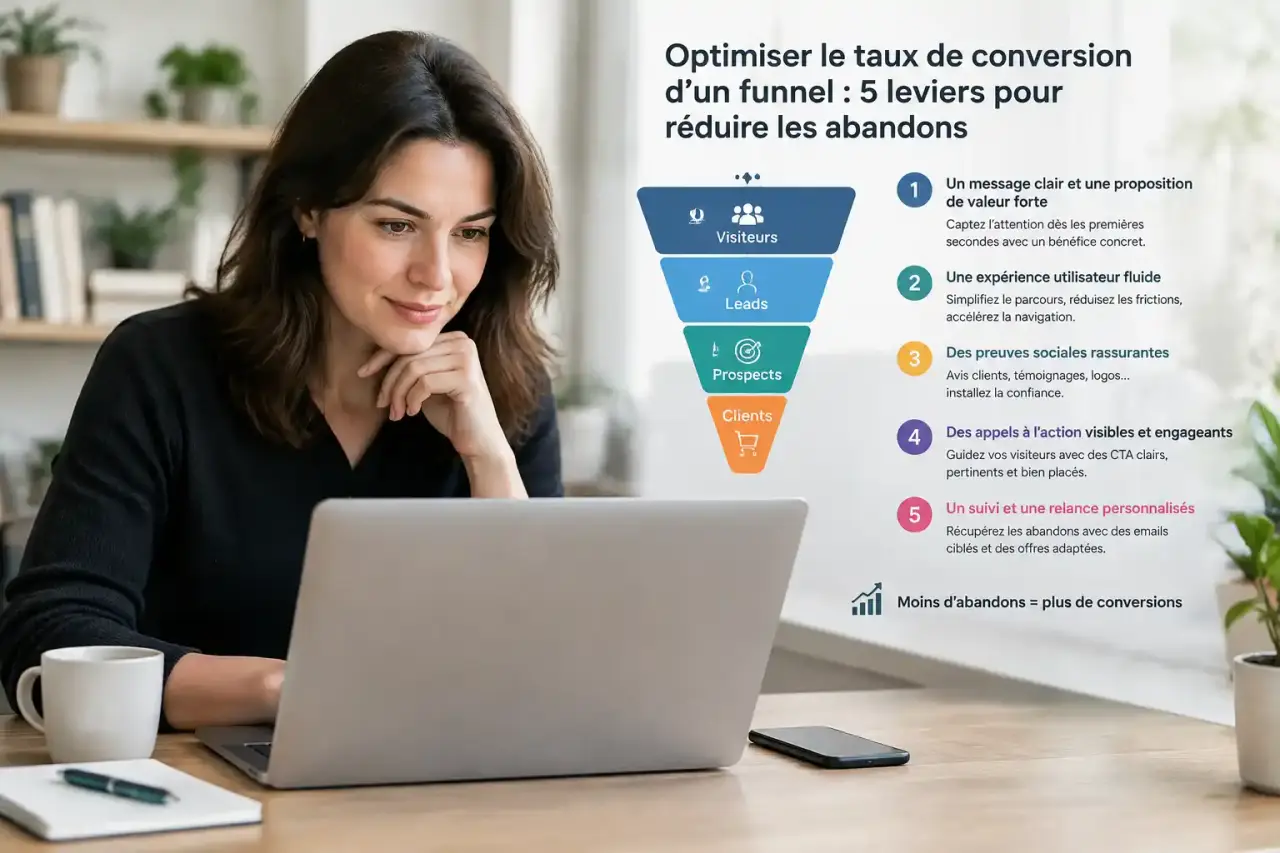 Optimiser le taux de conversion d’un funnel : 5 leviers pour réduire les abandons