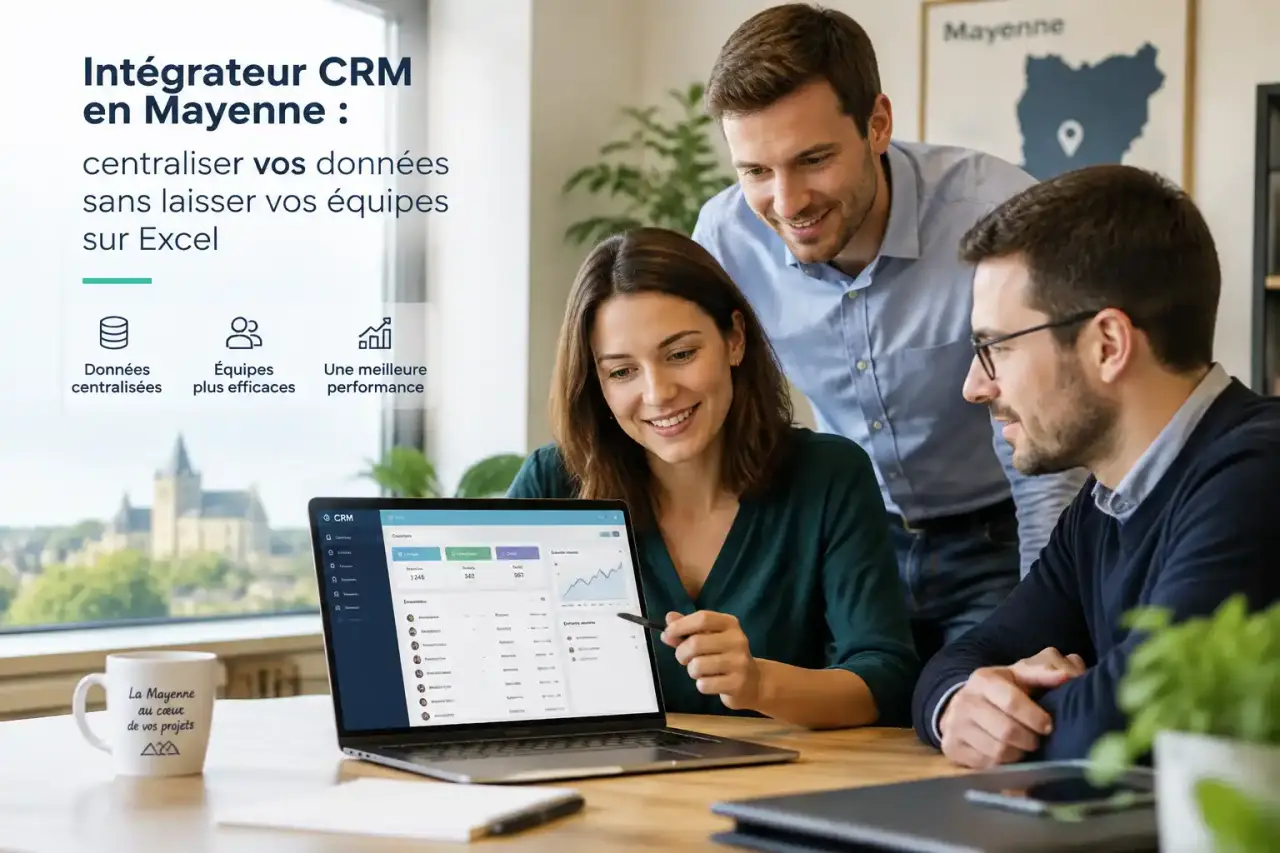 Intégrateur CRM en Mayenne : centraliser vos données sans laisser vos équipes sur Excel
