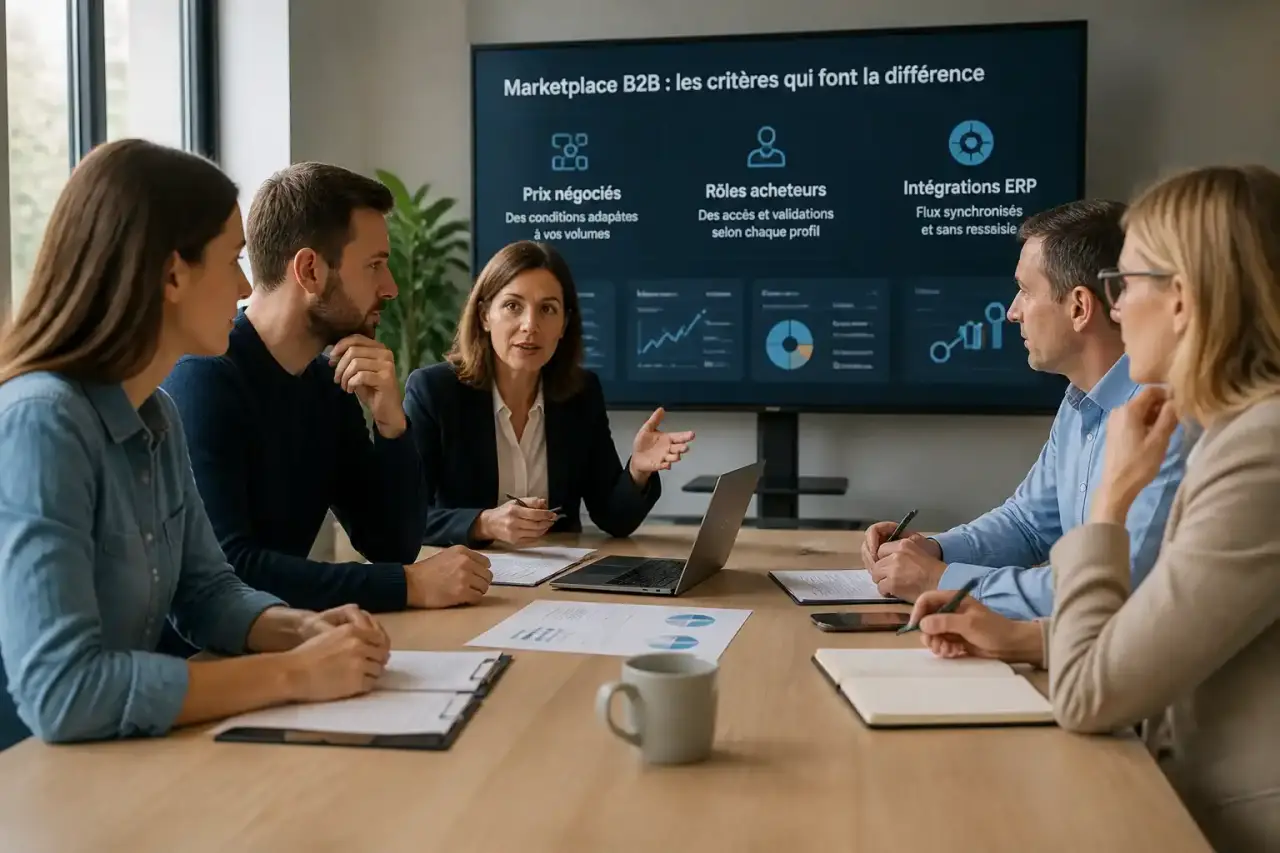 Prix négociés, rôles acheteurs et intégrations ERP : choisir une solution marketplace B2B qui tient la route